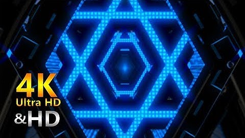 Blue Geometric 3D Tunnel | 4K VJ Loops Background | Motion Graphics