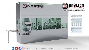 NestFill (De-bagging, De-liding, Filling & Vacuum Stoppering Machine) #syringe #vial # cartridge