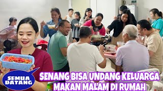 ALHAMDULILLAH BISA MENGUNDANG KELUARGA BESAR YANG ADA DONGGUAN MAKAN BERSAMA DI KONTRAKAN BARU