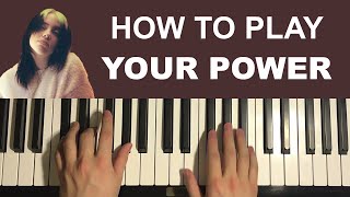 Billie Eilish - Your Power (Piano Tutorial Lesson)