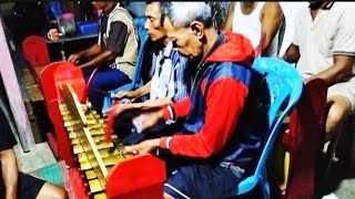 Janger mekar Budoyo lagi menyetel alat bentar lagi di tanggab