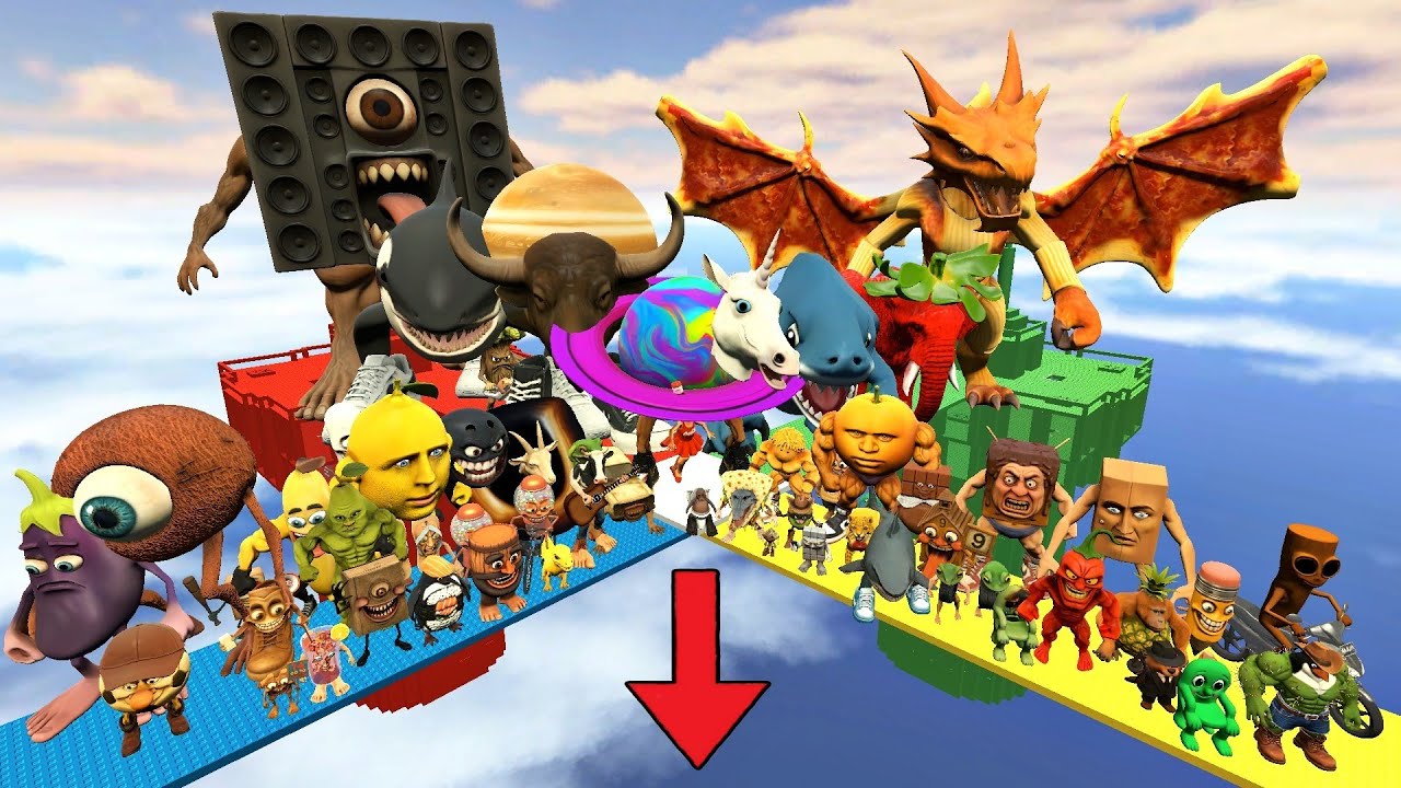 Спартанец пинает мозгорота: итальянские мемы из Roblox Bridge | Garry's Mod