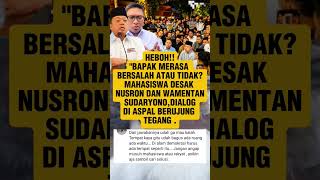 HEBOH !! BAPAK MERASA BERSALAH ATAU TIDAK? DESAK MAHASISWA #prabowo #shortsvideo #wamentan #berita HEBOH !! BAPAK MERASA BERSALAH ATAU TIDAK? DESAK MAHASISWA #prabowo #shortsvideo #wamentan #berita