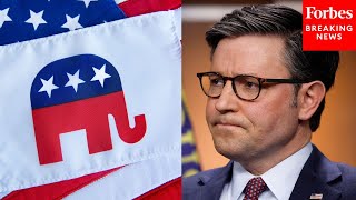 JUST IN: Speaker Johnson Asked Point Blank About Leaked Young Republicans Group Chat