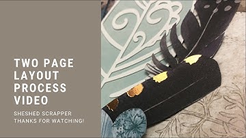 Two Page Scrapbook Layout Process Video: NJFB 