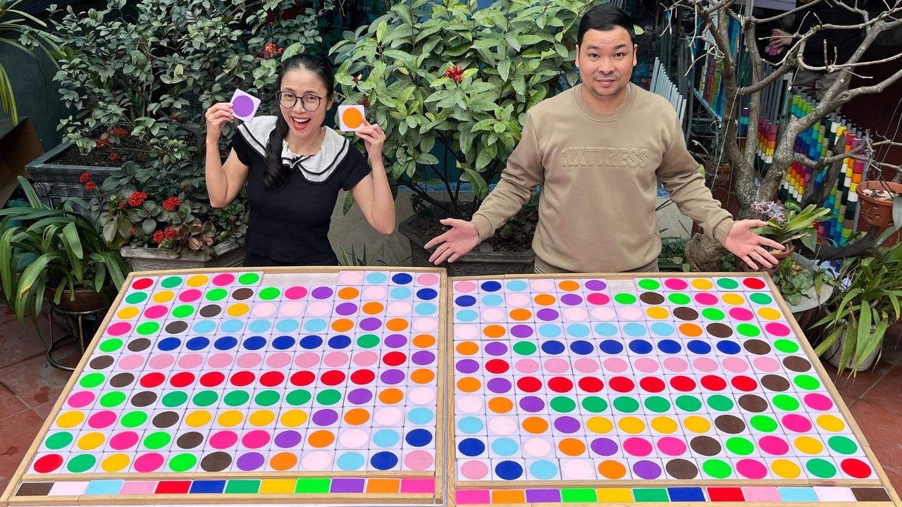 Puzzle sorting ball game challenging