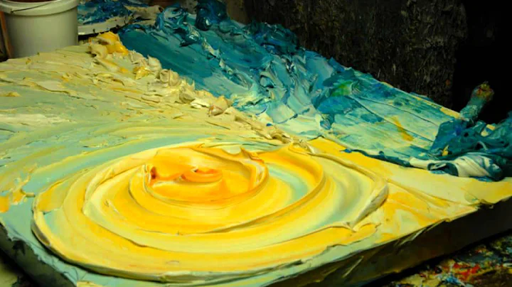 Sculpting with paint by Justin Gaffrey
