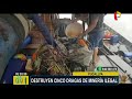 Pucallpa: PNP destruye dragas utilizadas por mineros ilegales