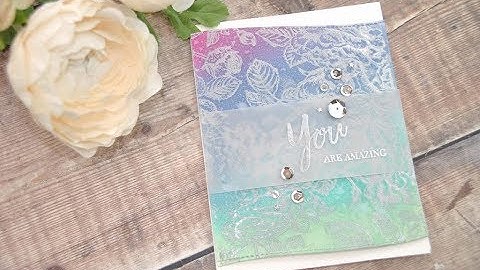 Unity Quick Tip: Silver Embossing with Vellum Overlay Sentiment