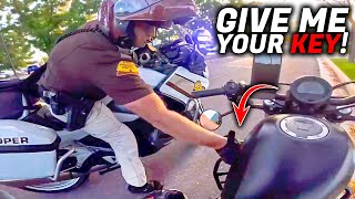 ANGRY COP STOPS BIKER | POLICE vs MOTORCYCLE 2024