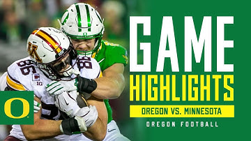 Oregon Football vs Minnesota | Game HIGHLIGHTS (2025)