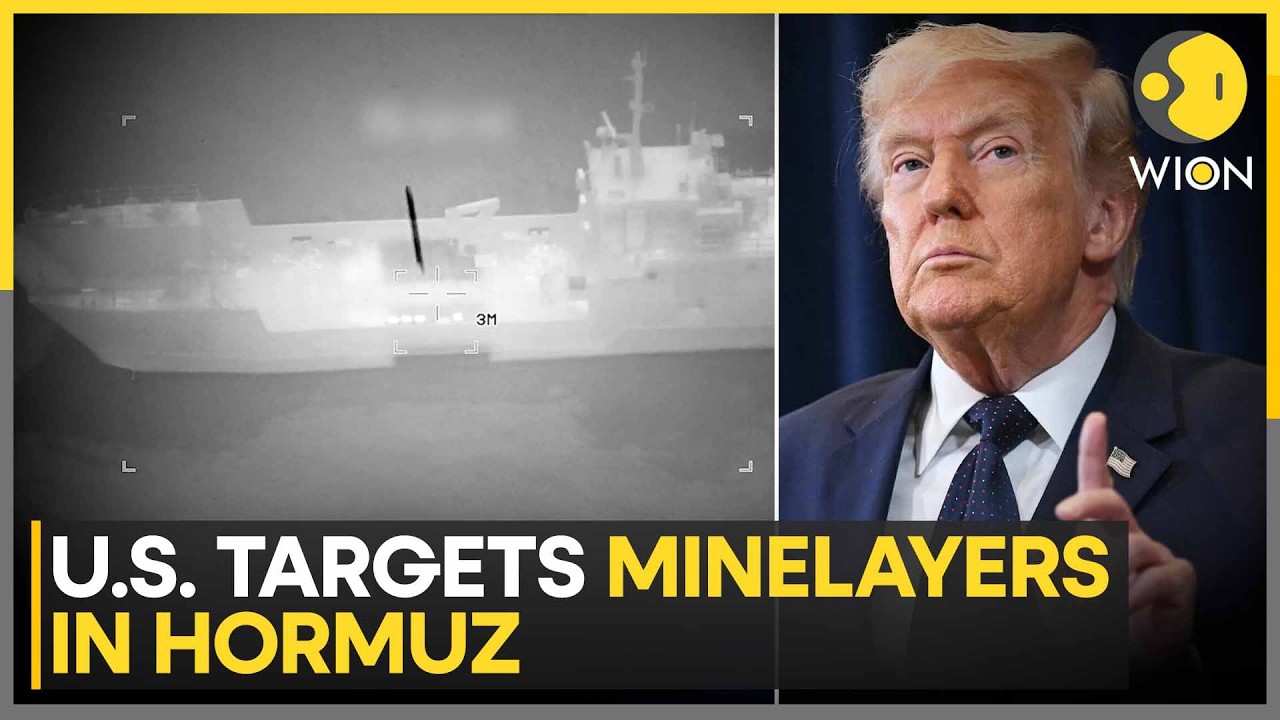 US-Iran War: US Central Command Releases Footage Of Minelayers Being Hit | WION