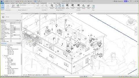 Revit MEP 2 level house Copy Monitor elements
