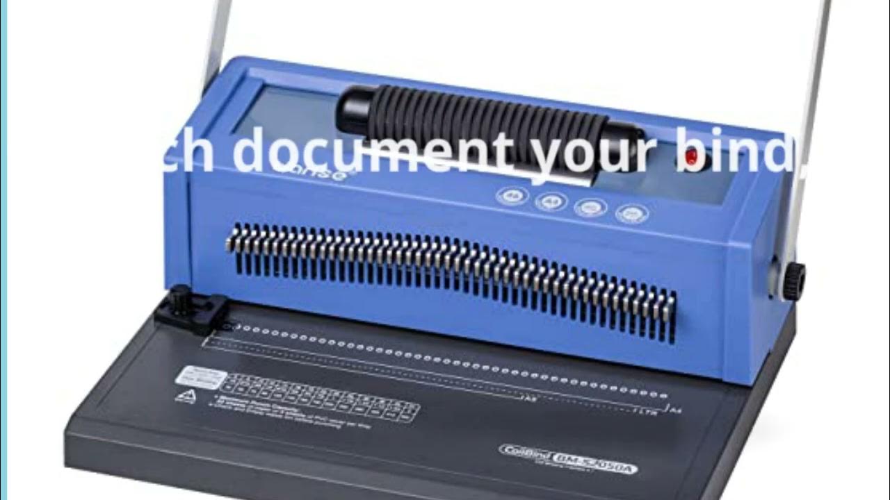 TIANSE Spiral Coil Binding Machine 2022 YouTube