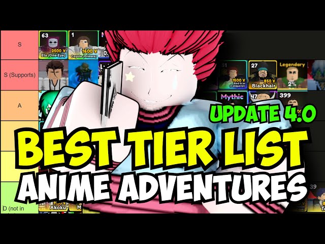 NEW CODES] Anime Adventures OFFICIAL TIER LIST! (RELEASE DAY)