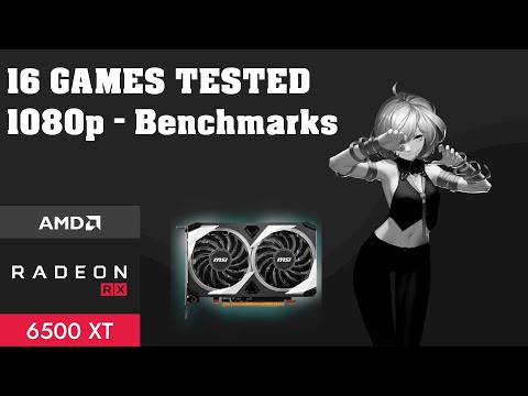 MSI RX 6500XT MECH 2X 4GB GDDR6 - [1080p] - 16 GAMES TESTS