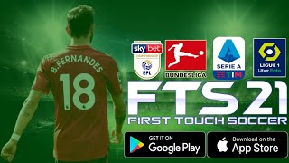 FTS 21 MOD PES 21 ANDROID OFFLINE 300 MB BEST GRAPHICS/MENU NEW FACES AND KITS UPDATE