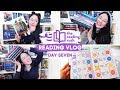 NINE BOOKS READ, BUJO WITH ME & MY BTS BIAS | Reading Rush Day Seven Reading Vlog
