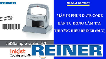 Máy in phun date code bán tự động cầm tay, thương hiệu Reiner (Đức)
