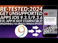 Fixed install unsupported apps ios 935936 ipad23mini4s  fix app is not compatible  2024