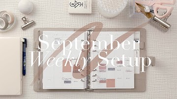 September Weekly Setup in My A5 6-Ring Filofax Planner | Cloth & Paper 2024 Dated Planner Inserts