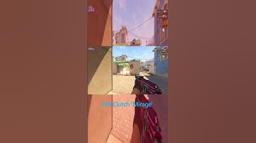 How to clutch on MIRAGE 1V4😮😮😮 #cs2game #csgo #counterstrike #cs2gameplay #shorts  #gamingcommunity