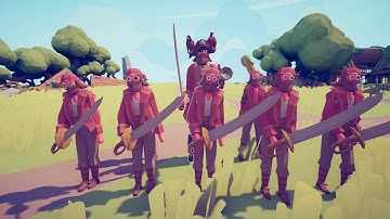 TABS | Captain + 2 Bomber + 5 Pirate Swordsman VS Every Unit (Same Price) 2/2