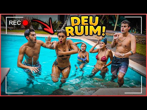 ERA PARA SER UM VÍDEO DE PISCINA MAS O BIQUÍNI DA MINHA AMIGA DEU RUIM!! [ REZENDE EVIL ]