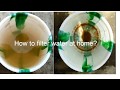 How to filter water at home in tamil