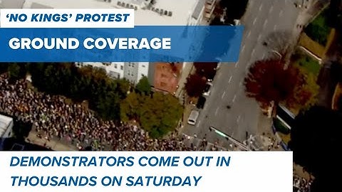 Chopper footage shows thousands gathering for ‘No Kings’ march in Atlanta