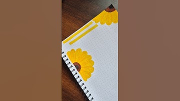 Sunflower Page Border Design..✨️🌻#shorts #youtubeshorts #frontpage #aesthetic #art