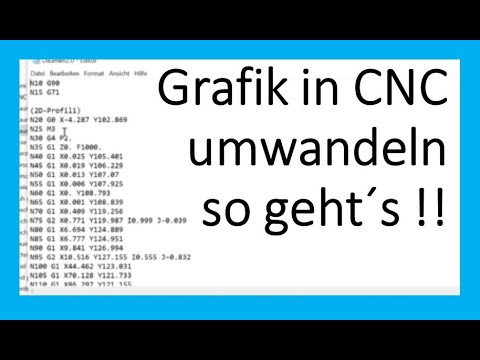 CNC Programm von Bild erstellen- So geht´s ! - YouTube