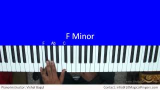 Kabhi Jo Badal Barse Piano Tutorial by Vishal Bagul | Melody   Arpeggios | 10 Magical Fingers