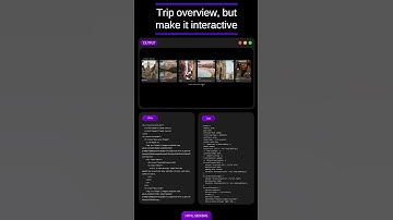 Trip overview, but make it interactive ✨✈️ #CSSScroll #uidesign