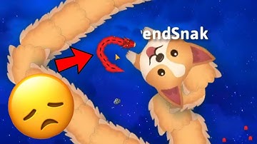 Biggest Snake Dying Like A Noob In Snake.io!