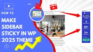 Make Sidebar Sticky In WordPress 2025 Theme