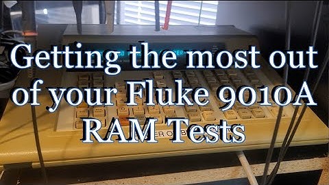 Getting the most from the Fluke 9010A RAM tests