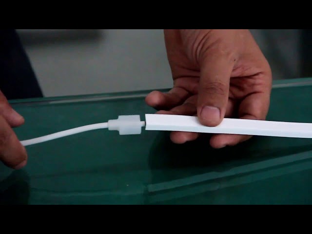 DIY - LED szalag FlexPro szilikon profilokba húzása - YouTube