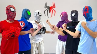 PRO 6 SPIDER-MAN Team || TEAM SPIDER-MAN fighting BAD-HERO TEAM ( Funny , Action... )