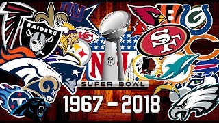 Nfl all super bowl winners 1967-2018 ...