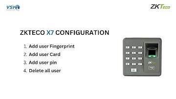 ZKTeco X7 Fingerprint Access Control System & Time Attendance
