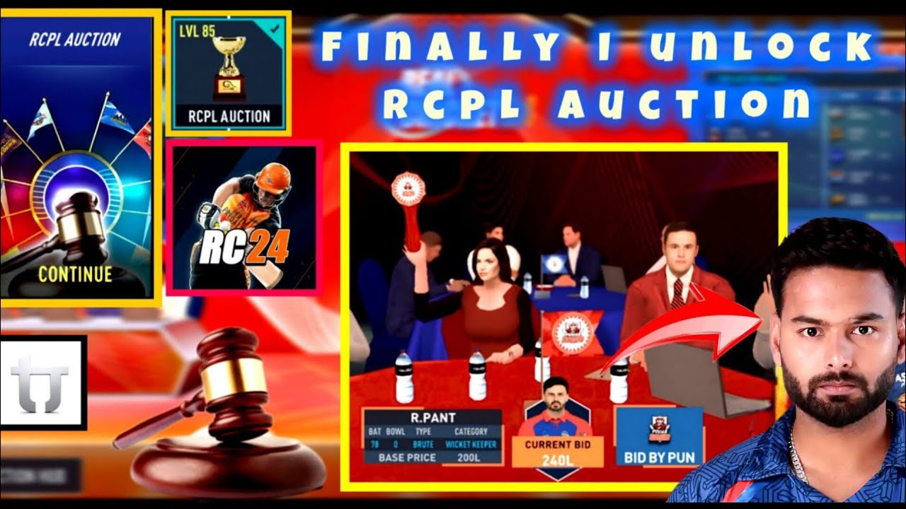 Finally I Unlock RCPL AUCTION In Real Cricket 24 