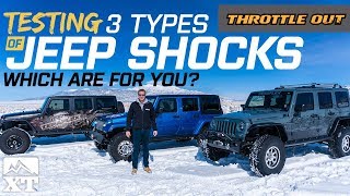 How To Choose Shocks For Your Jeep Wrangler | Side By Side Off Road Compare - Throttle Out