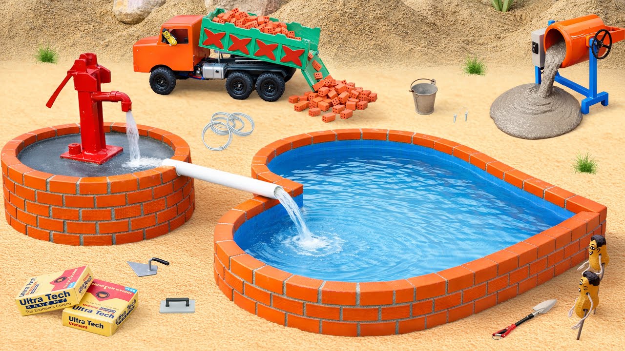 Mini Water Well for Pigs | DIY Brick Water Tank