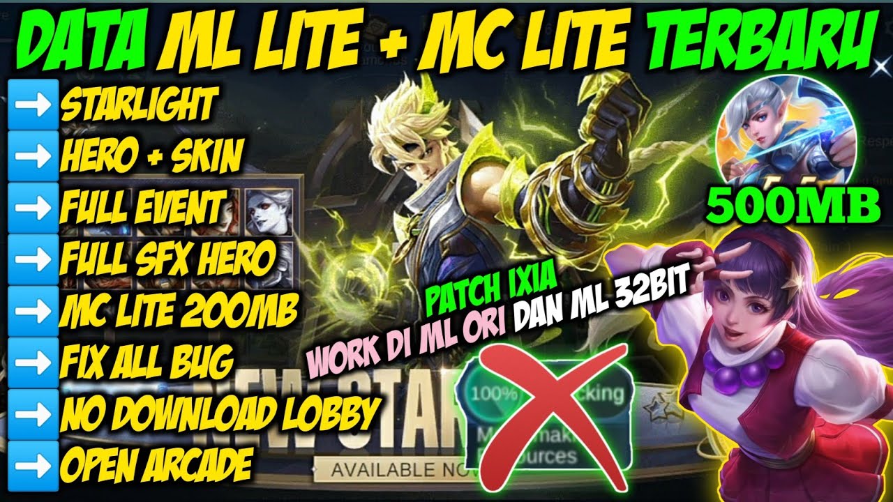 Data ML Lite + MC Lite 500MB Full Event Patch Ixia Fix Bug | Mobile ...