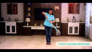 Twist and Squeeze Mop Microfiber   Hindi