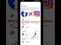 how to instagram disconnected from facebook