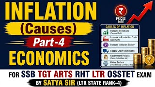 CAUSES OF INFLATION ECONOMICS FOR SSB TGT ARTS RHT LTR OSSTET EXAM SATYA SIR LTR STATE RANK-4