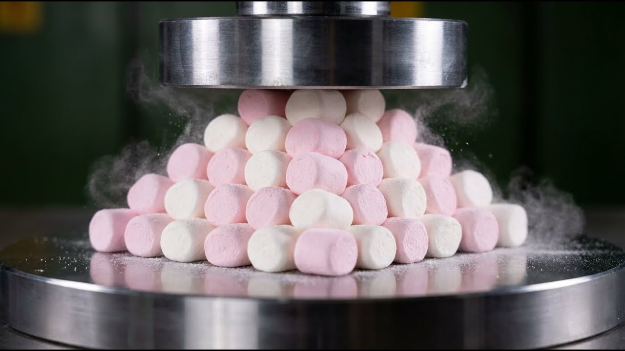 THE MOST SATISFYING CRUSH EVER! 🌈 Diamond-Coated Gold Skull vs 500 Tons