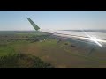 Посадка в аэропорт Брянск самолет Embraer Landing at the airport of Bryansk